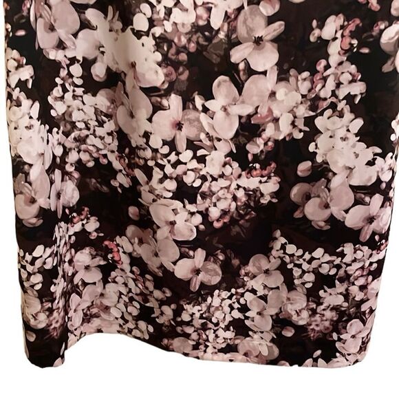 Banana Republic Floral printed sleeveless career dress size 14 - Picture 3 of 9